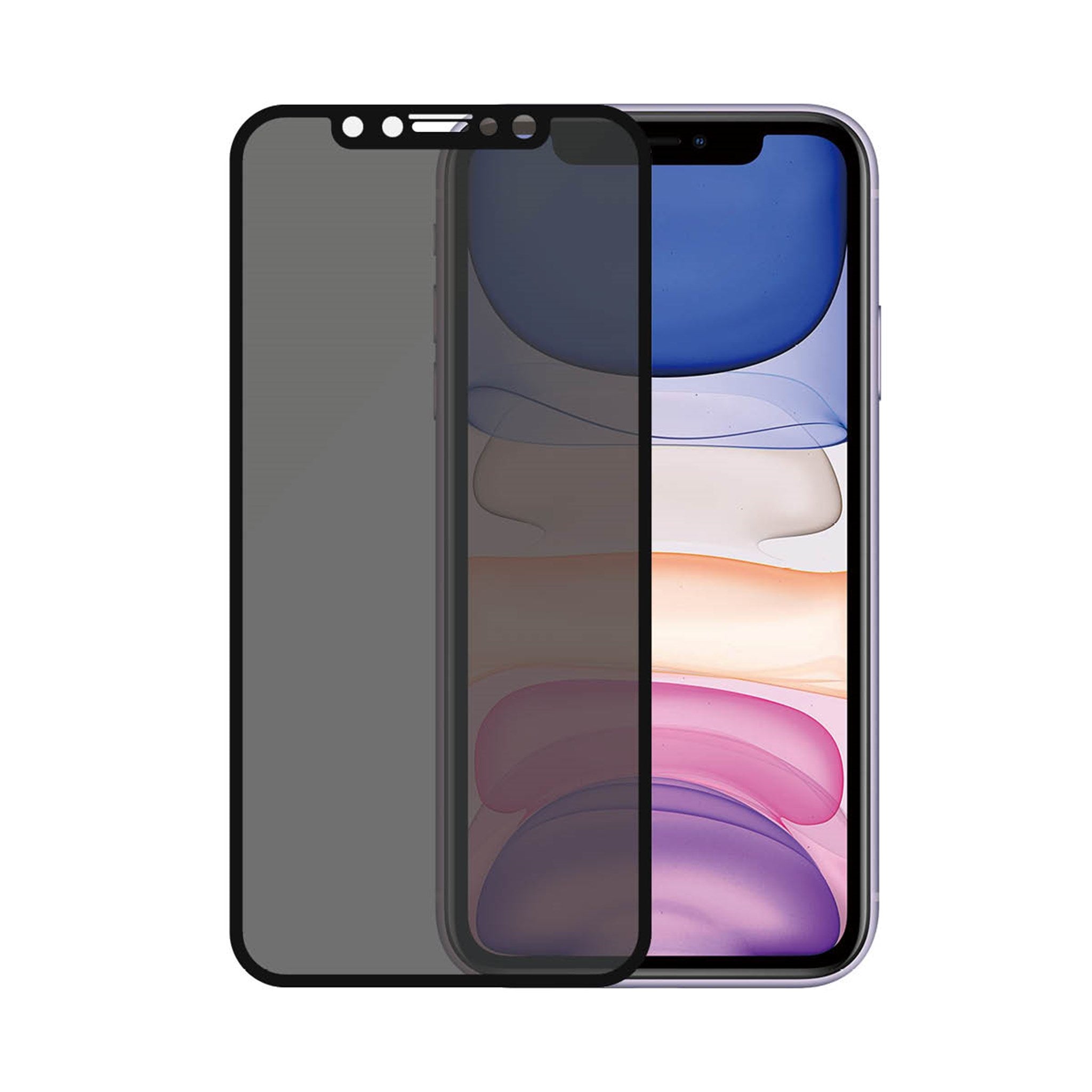 PanzerGlass® Privacy Displayschutzglas iPhone 11 | XR | Edge-to-Edge